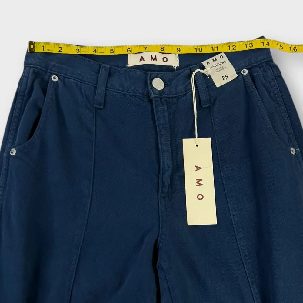 Anthropologie AMO Madeline Joggers in Neptune Size 25 NEW - Picture 10 of 11